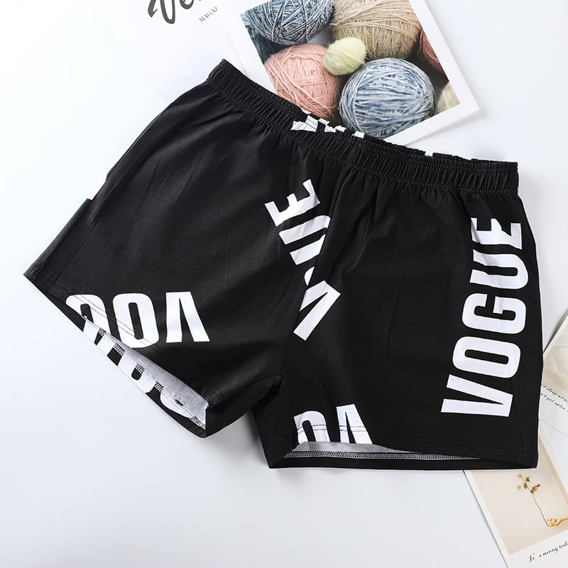 Boxeri bărbați din bumbac, respirabili, cu model graffiti, fără cusături, talie medie