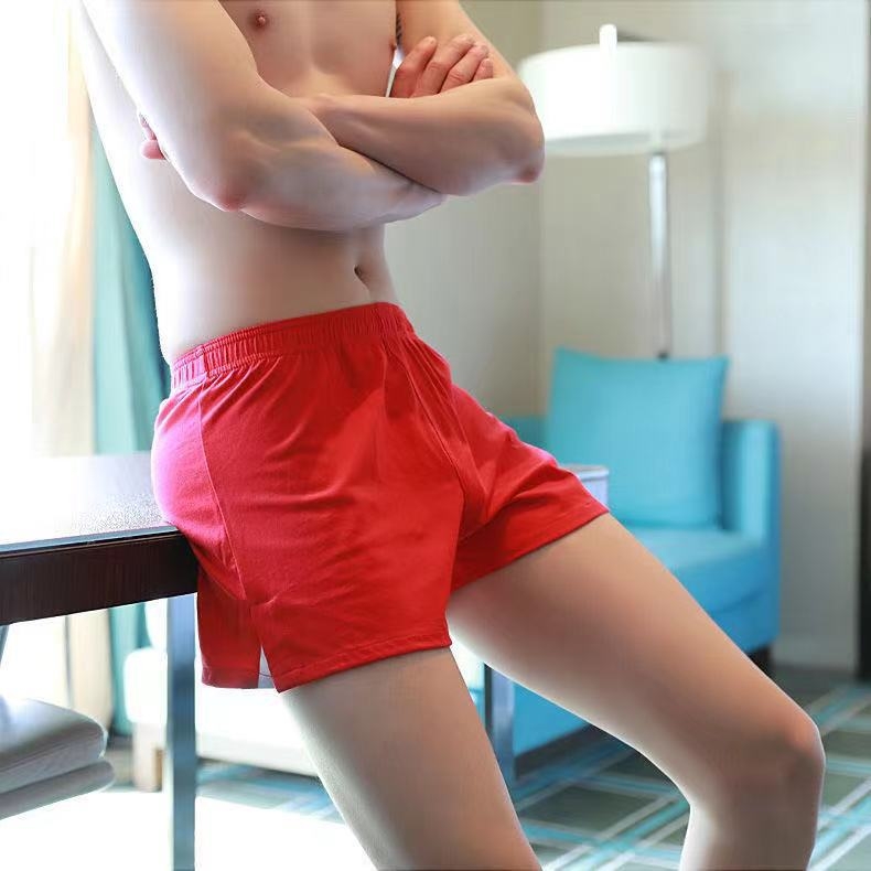 Свободни мъжки памучни боксерки за дома – 100% памук, безшевни, средна талия, бързосъхнещи