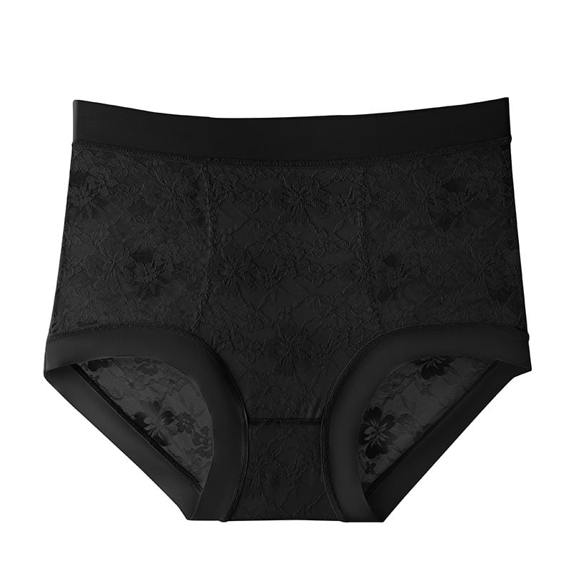 Chiloți femei talie înaltă din nailon, controlul abdomenului și ridicare fesieri, material tricotat, căptușeală din viscoză