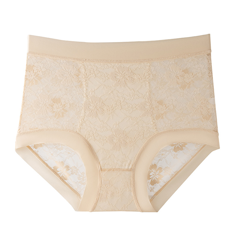 Chiloți femei talie înaltă din nailon, controlul abdomenului și ridicare fesieri, material tricotat, căptușeală din viscoză