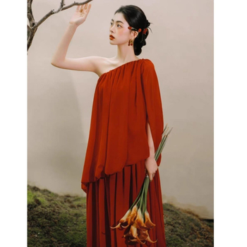 Vieno pečių sužadėtuvių suknelė, A linijos siluetas, mini ilgis, Chenille-spandeksų mišinys, pavasaris 2024