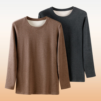 Férfi gyapjú termikus alsónemű készlet, dupla réteg, extra vastag, akril bélés, melegen tart őszi–téli időszakban