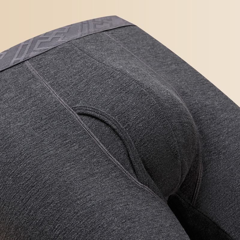 Férfi gyapjú termikus alsónemű készlet, dupla réteg, extra vastag, akril bélés, melegen tart őszi–téli időszakban