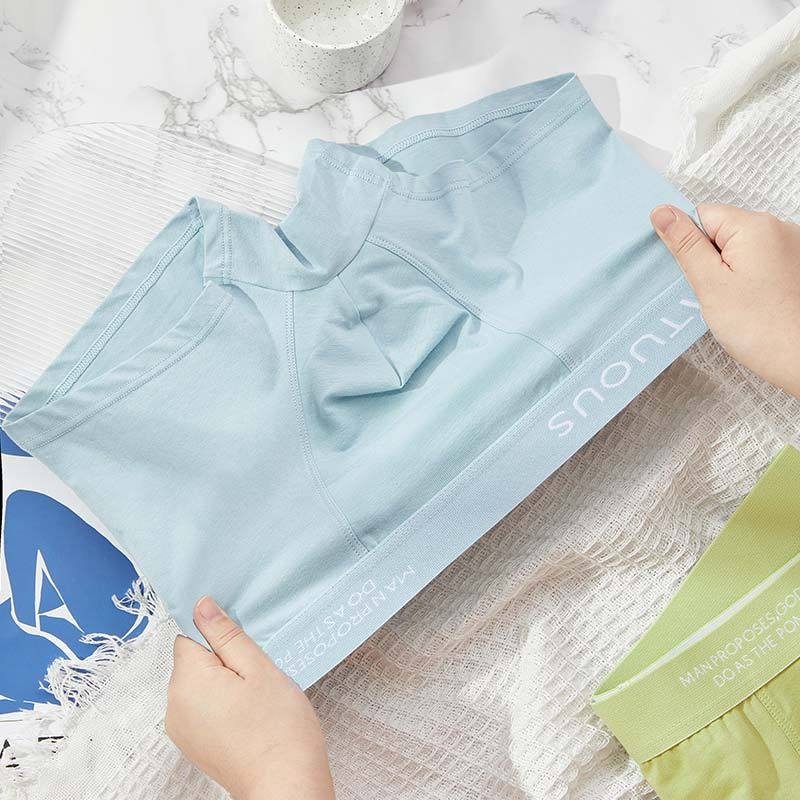 Muške bokserice od 95% pamuka, srednji pojas, prozračne, ravna tkanina