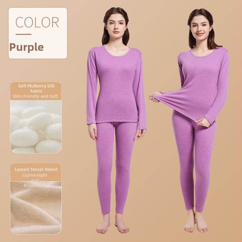 Férfi termoszett, poliészter anyag, velúr bélés, seamless, két darabos, 251–300 g/m², hosszú ujjú, kerek nyakú, alaprétegként viselhető