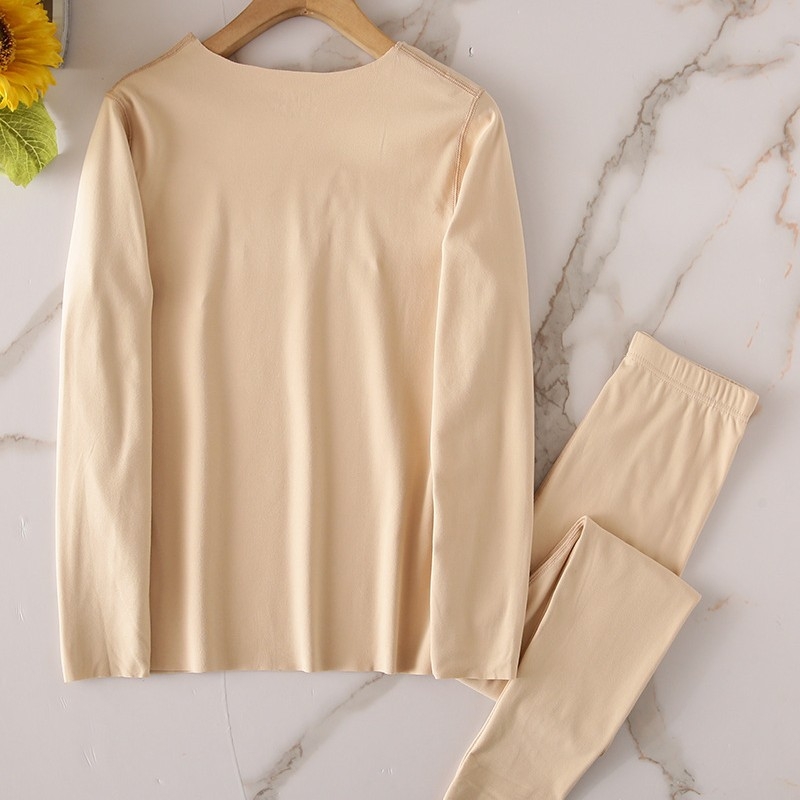 Unisex termalni set za muškarce i žene – topao, rastezljiv i upija vlagu; Derong vlakna, debeli 251–300 g/m², okrugli izrez, dugi rukavi, stil 0012, solidan uzorak