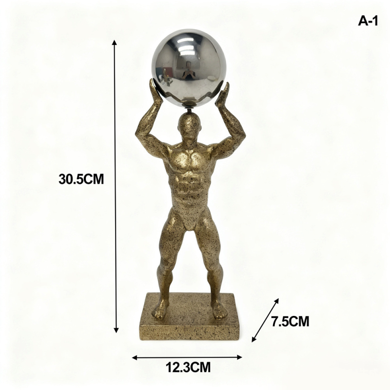 Housedeco – szintetikus gyantából készült, rajzfilmszerű gimnasztika figura