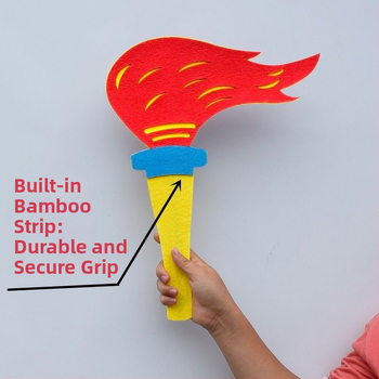 Rukoväť fakľa rekvizít pre vstup a otvorenie detského športového podujatia – skupinová formácia, Značka Exclusive Item, Skladom, Leto 2021