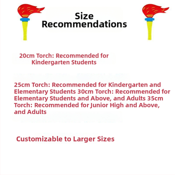 Rukoväť fakľa rekvizít pre vstup a otvorenie detského športového podujatia – skupinová formácia, Značka Exclusive Item, Skladom, Leto 2021