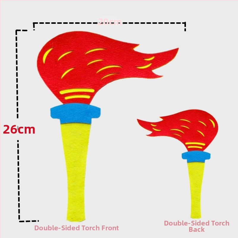 Rukoväť fakľa rekvizít pre vstup a otvorenie detského športového podujatia – skupinová formácia, Značka Exclusive Item, Skladom, Leto 2021