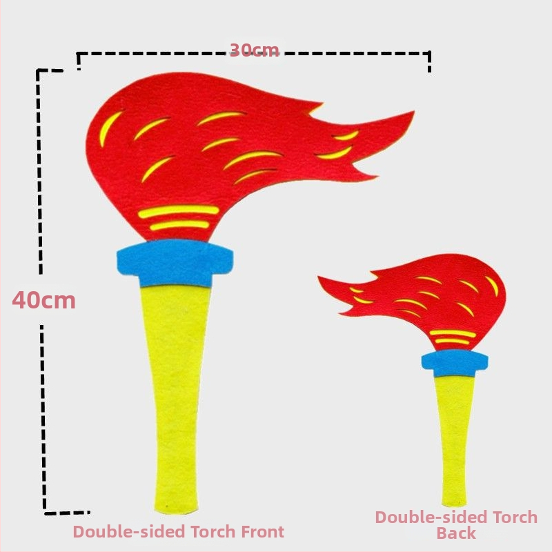 Rukoväť fakľa rekvizít pre vstup a otvorenie detského športového podujatia – skupinová formácia, Značka Exclusive Item, Skladom, Leto 2021