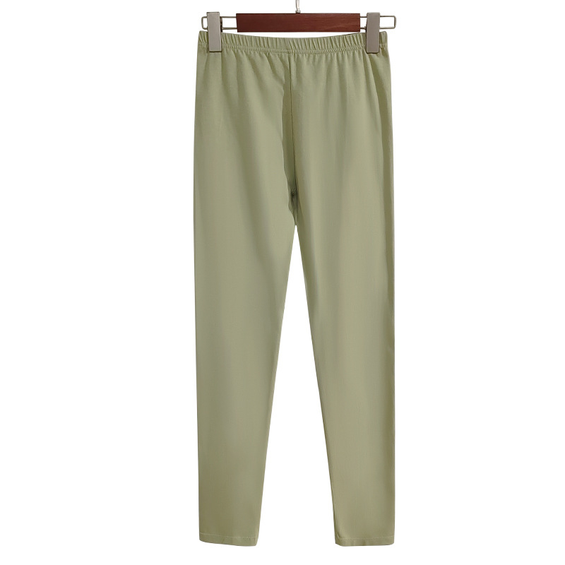 Есенни дамски панталони – чист памук, антибактериални, против акари, висока талия, слим фит