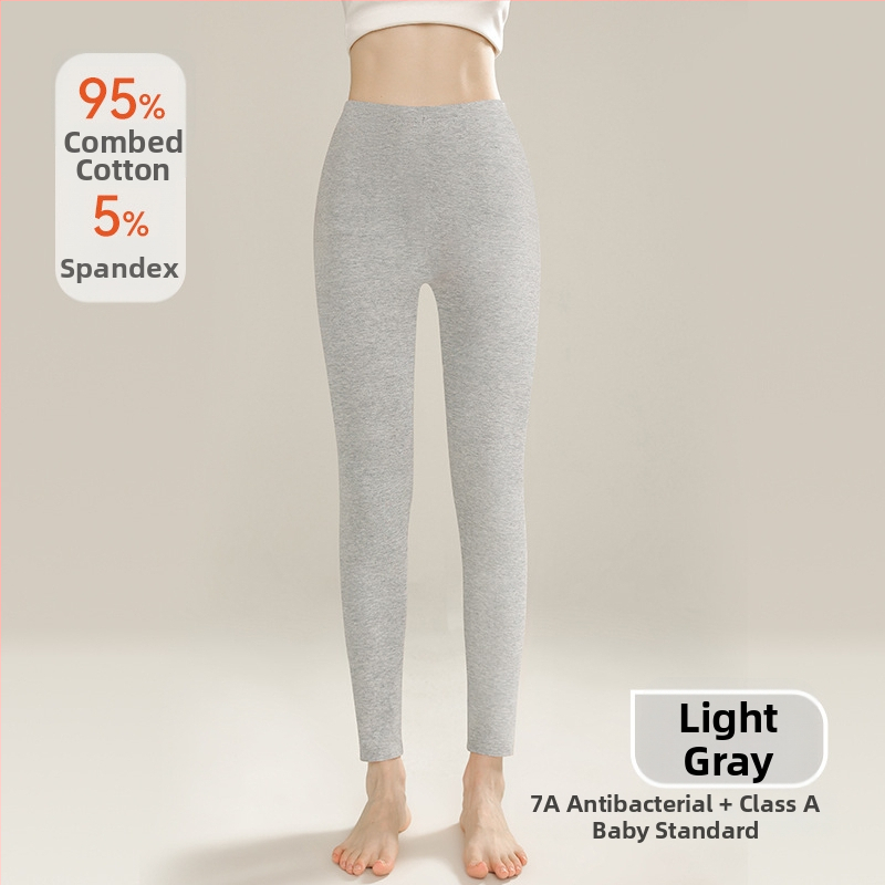 Jesenné nohavice pre ženy – 100% bavlna, antibakteriálne, proti roztočom, vysoký pás, úzky strih