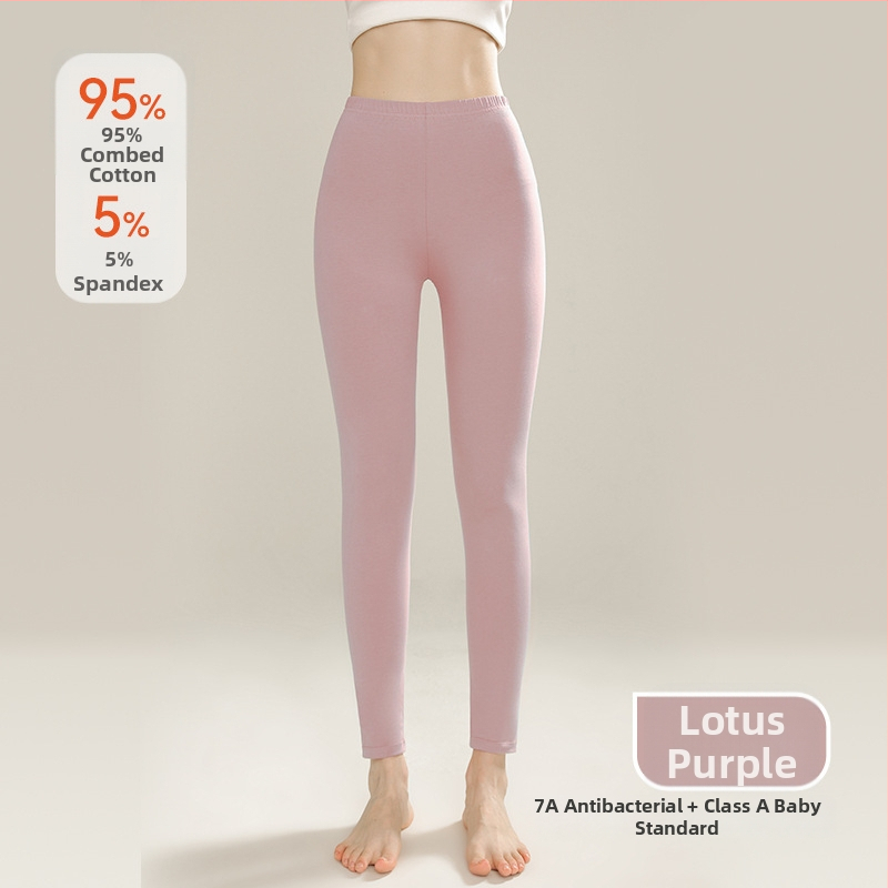 Jesenné nohavice pre ženy – 100% bavlna, antibakteriálne, proti roztočom, vysoký pás, úzky strih