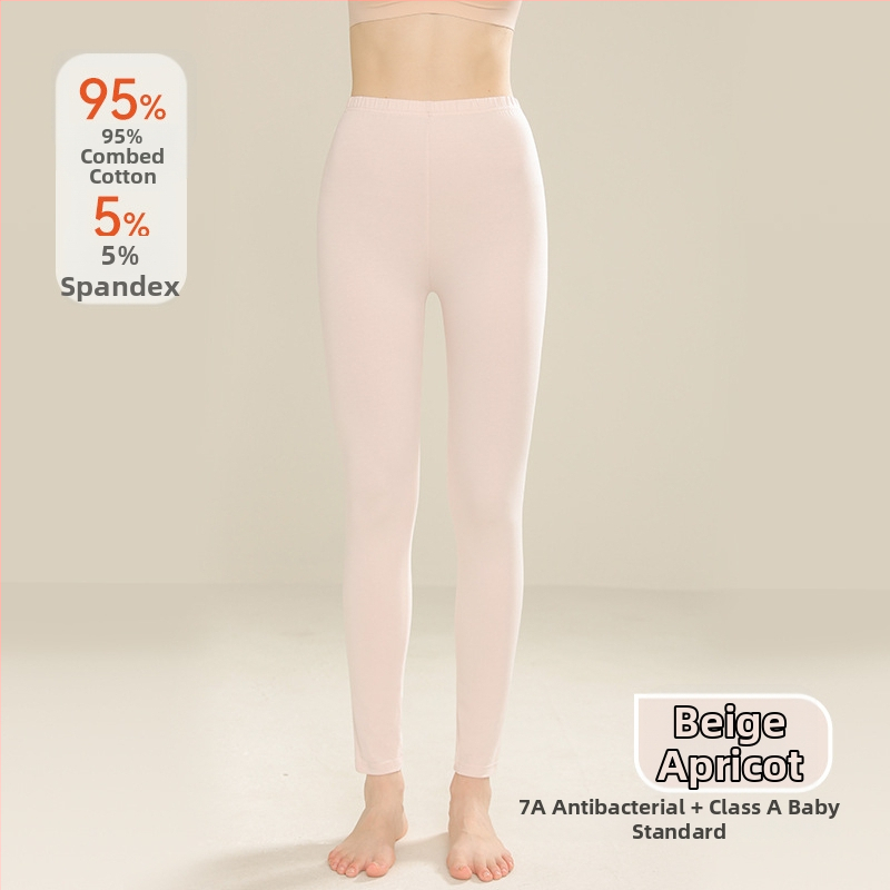 Jesenné nohavice pre ženy – 100% bavlna, antibakteriálne, proti roztočom, vysoký pás, úzky strih