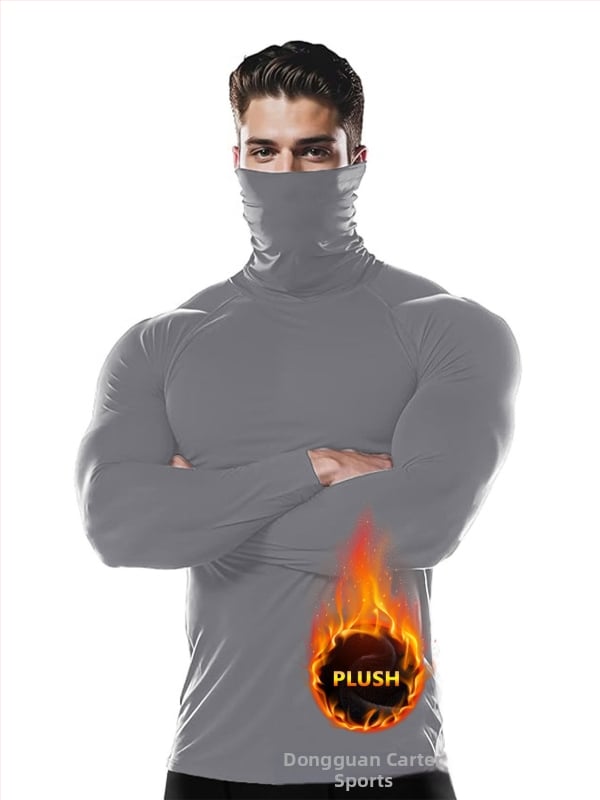 Top de fitness pentru bărbați, 90% poliester + 10% spandex, all-season, fără căptușeală, în stoc