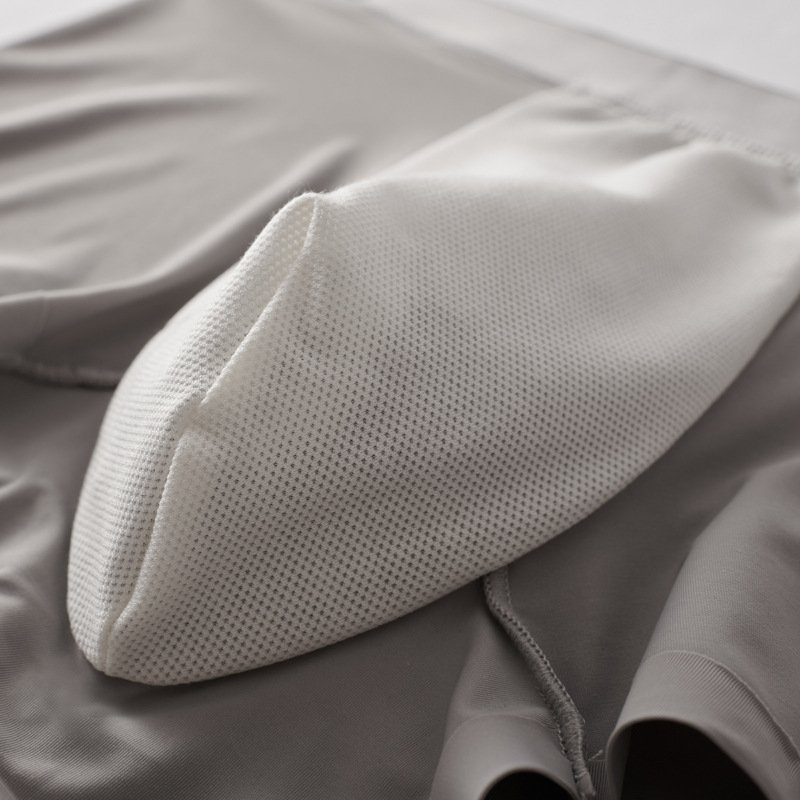 Muške gaćice Ice Silk Ultra-tanke, prozračne, bezšivne, srednja talija, s Mulberry svilenom podstavom