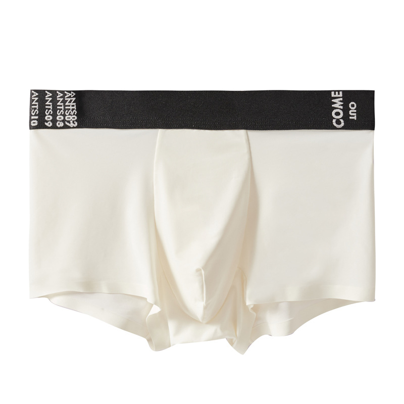 Muške gaćice Ice Silk Ultra-tanke, prozračne, bezšivne, srednja talija, s Mulberry svilenom podstavom