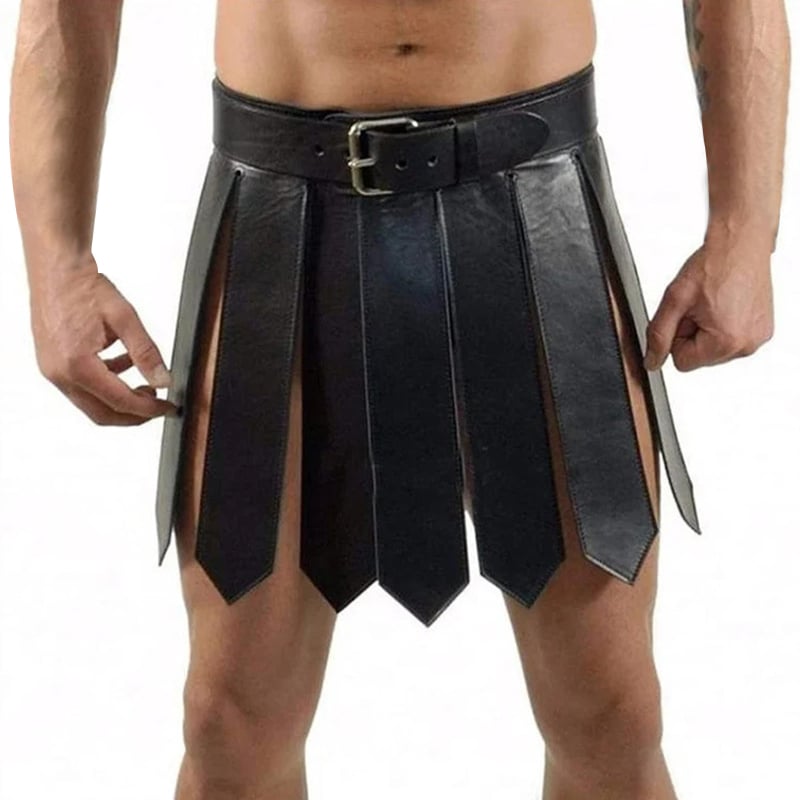 PU kožni cosplay kostim srednjovjekovnog Spartanog vojnika za odrasle, prilagodljiv kroj, jesen 2024 izdanje, Halloween tema