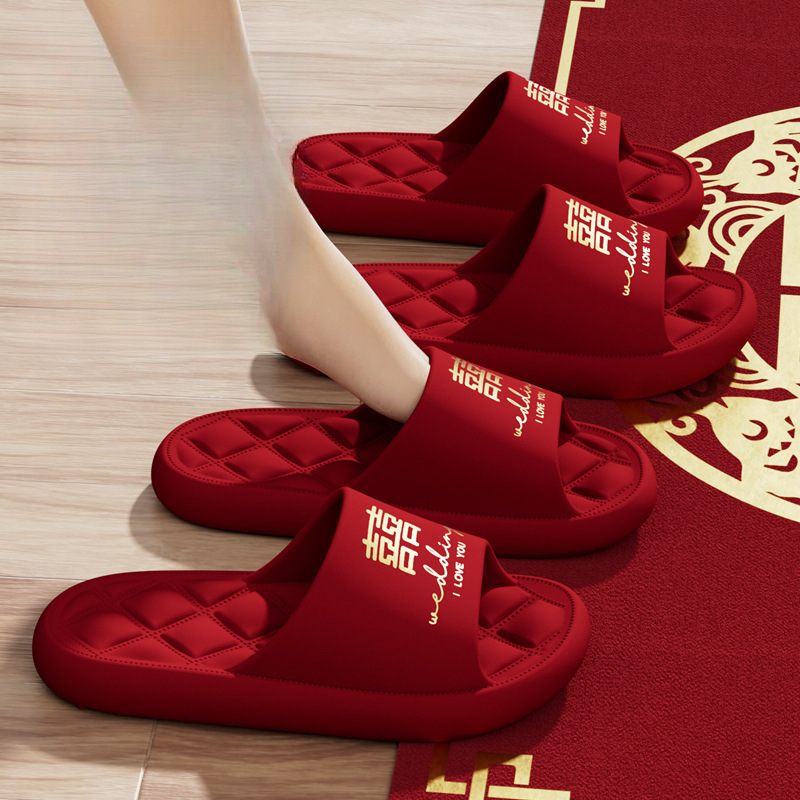 Uniszex esküvői papucs, toe-loop kialakítású, denim felsőrész, PVC talp, párnak