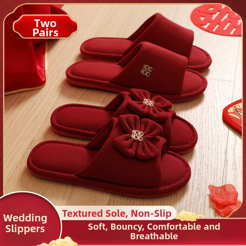 Uniszex esküvői papucs, toe-loop kialakítású, denim felsőrész, PVC talp, párnak