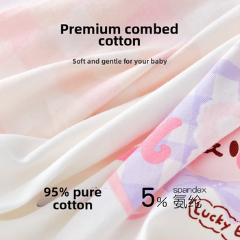 Tüdrukute puuvillased aluspüksid – 95% puuvill, turvalisus klass A, sobib 3–8-aastastele (100–140 cm), pakendatud kotis