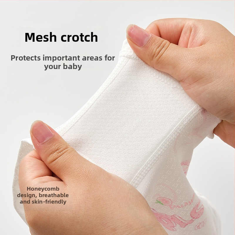 Tüdrukute puuvillased aluspüksid – 95% puuvill, turvalisus klass A, sobib 3–8-aastastele (100–140 cm), pakendatud kotis