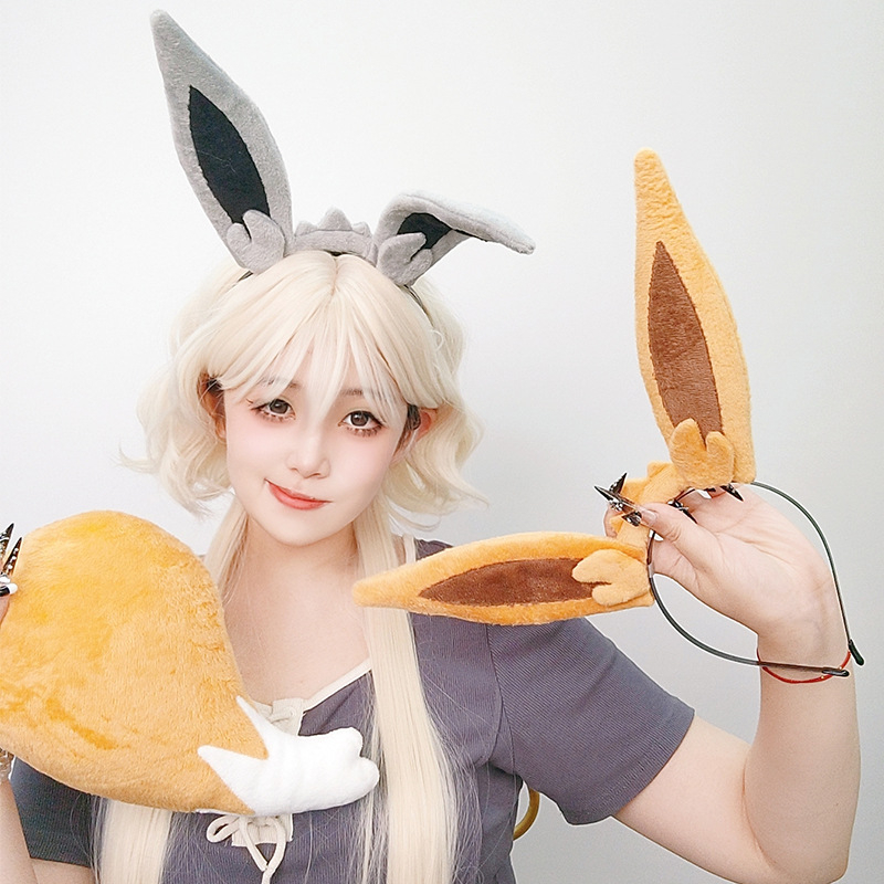 Cosplay rekviziti: lisice uši Eevee stil s trakicom za glavu i repom, za odrasle, proljeće 2025, šifra Ibrahim