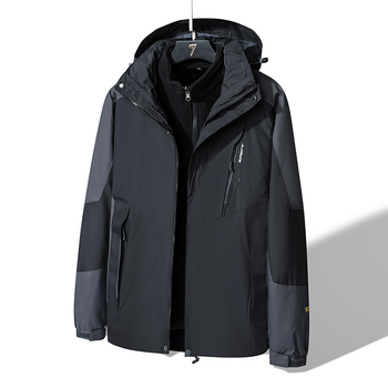 Unisex žieminė striukė su gobtuvu, laisvo kirpimo, 100% polipropilenas, retro stilius