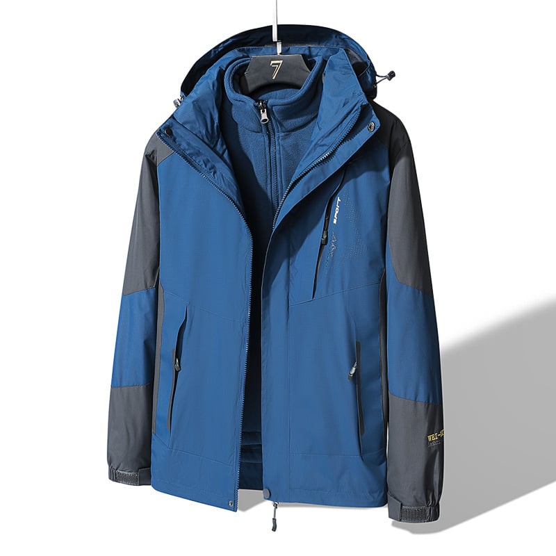 Unisex žieminė striukė su gobtuvu, laisvo kirpimo, 100% polipropilenas, retro stilius