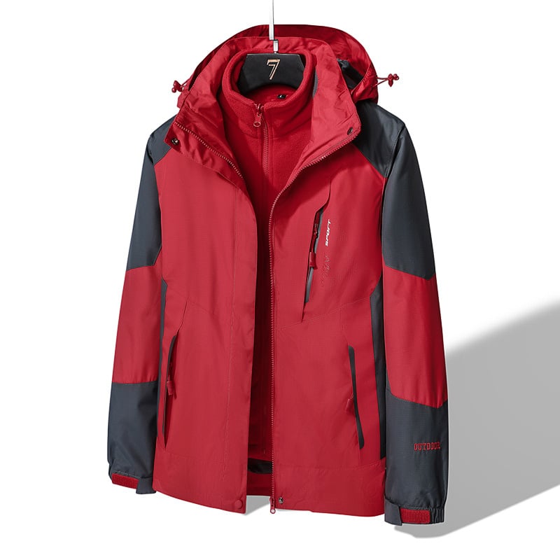 Unisex žieminė striukė su gobtuvu, laisvo kirpimo, 100% polipropilenas, retro stilius