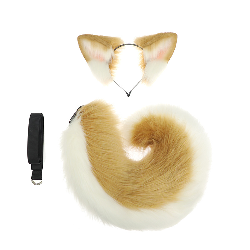 Shiba Inu uši i rep cosplay set — rekviziti za Halloween za odrasle, lansiranje proljeće 2025