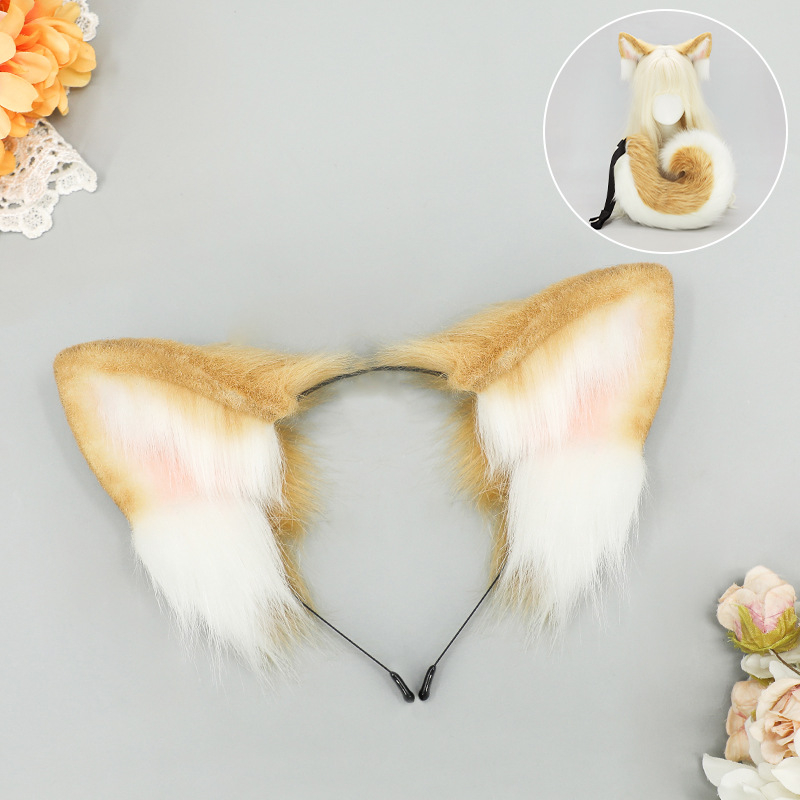 Shiba Inu uši i rep cosplay set — rekviziti za Halloween za odrasle, lansiranje proljeće 2025