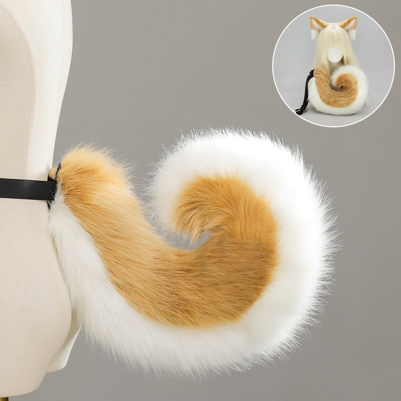 Shiba Inu uši i rep cosplay set — rekviziti za Halloween za odrasle, lansiranje proljeće 2025