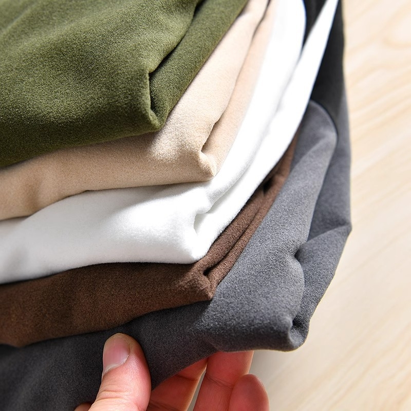 Raglan majica s dugim rukavima od dvostrukog velura Derong, dizajn kolaža, korejski stil pulover, slobodan kroj s okruglim izrezom