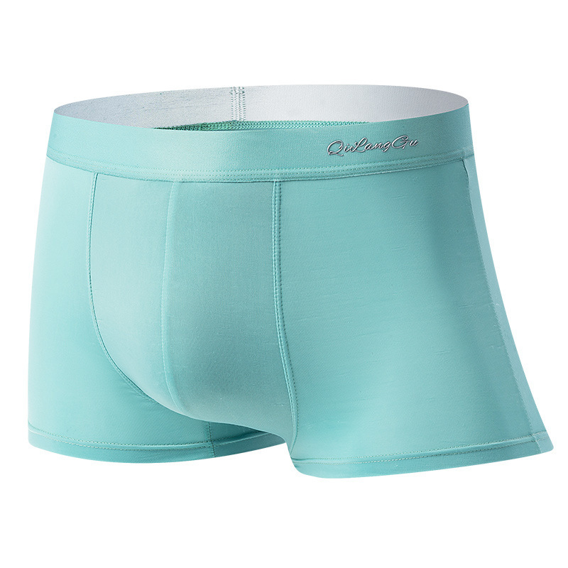 Muške Ice Silk bokserice, bezšivne, prozračne, sportske, velika veličina, jednobojne, s pamukom u području prepona