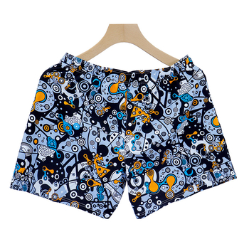 Ανδρικά παντελόνια Arlo – 95–100% βαμβάκι, πλεκτό ύφασμα, μεσαία μέση, μοτίβο graffiti (γράμματα/αριθμοί/ροκ μουσική), ανύψωση γλουτών και μορφοποίηση σώματος