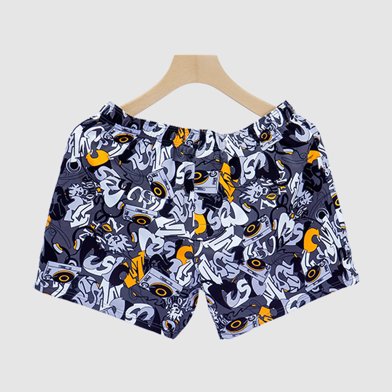 Ανδρικά παντελόνια Arlo – 95–100% βαμβάκι, πλεκτό ύφασμα, μεσαία μέση, μοτίβο graffiti (γράμματα/αριθμοί/ροκ μουσική), ανύψωση γλουτών και μορφοποίηση σώματος