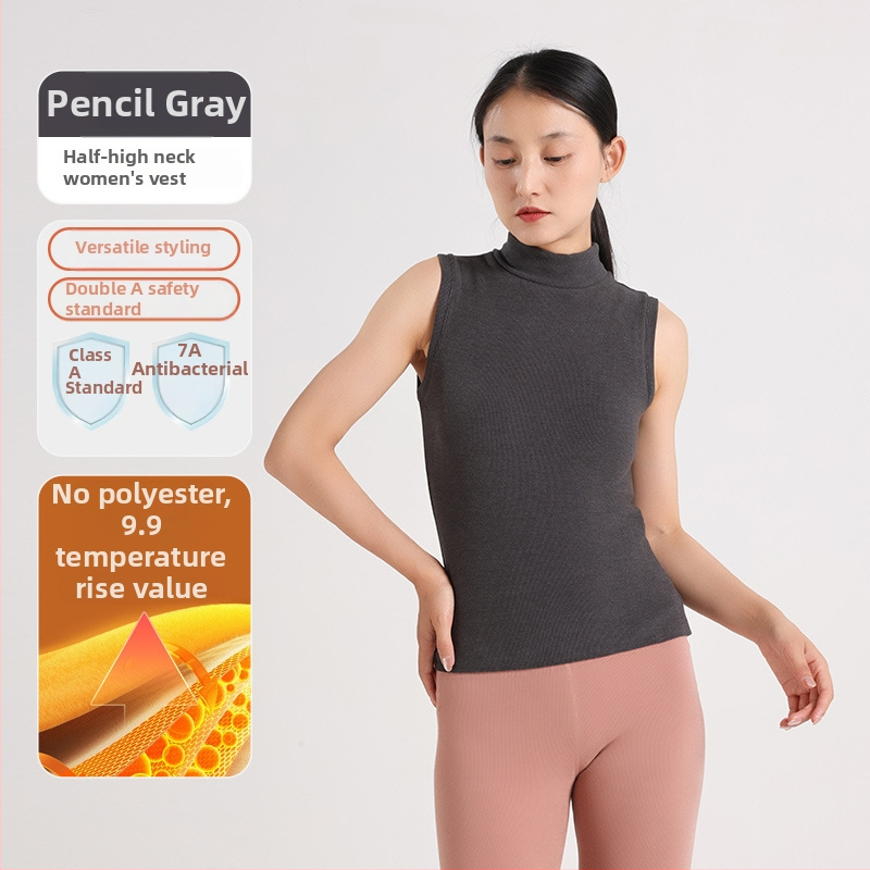 Moteriška šilta liemenė iš vokiečių fliso, pusaukštis kaklas, ultra stora 301-350 g/m², akrilas