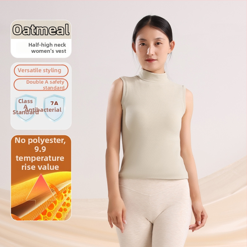 Moteriška šilta liemenė iš vokiečių fliso, pusaukštis kaklas, ultra stora 301-350 g/m², akrilas