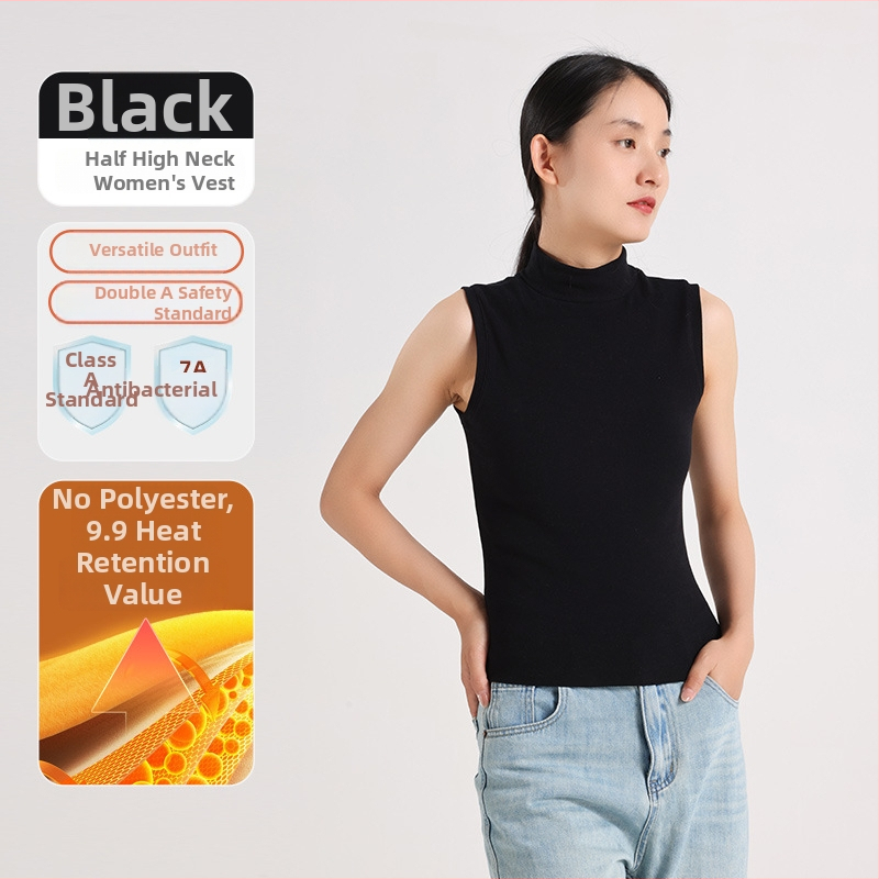 Moteriška šilta liemenė iš vokiečių fliso, pusaukštis kaklas, ultra stora 301-350 g/m², akrilas