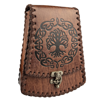 Srednjovjeko torbico sa zvonom za kravu – Sjeverni Viking stil, vintage cosplay rekvizit (Brand Hai fane; Odrasli; Proljeće 2025)