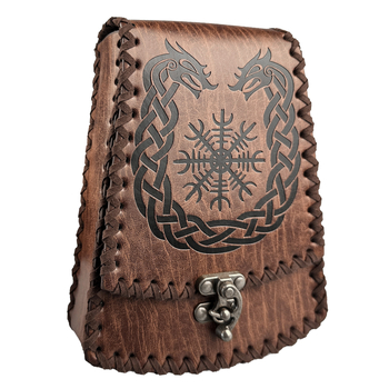 Srednjovjeko torbico sa zvonom za kravu – Sjeverni Viking stil, vintage cosplay rekvizit (Brand Hai fane; Odrasli; Proljeće 2025)