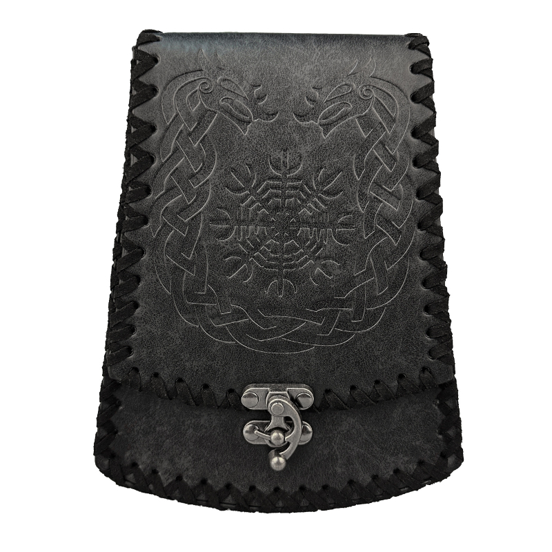 Srednjovjeko torbico sa zvonom za kravu – Sjeverni Viking stil, vintage cosplay rekvizit (Brand Hai fane; Odrasli; Proljeće 2025)
