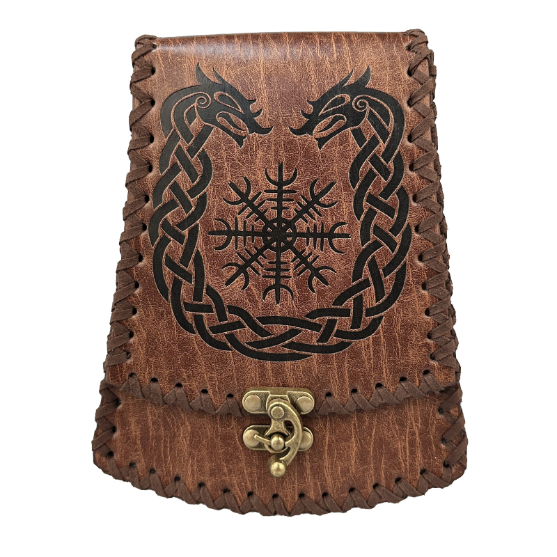 Srednjovjeko torbico sa zvonom za kravu – Sjeverni Viking stil, vintage cosplay rekvizit (Brand Hai fane; Odrasli; Proljeće 2025)