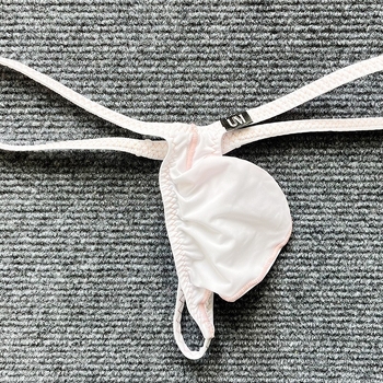 Tanga pentru bărbați Ice Silk, talie joasă, bretele subțiri, respirabil