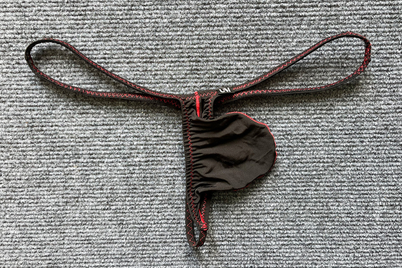 Tanga pentru bărbați Ice Silk, talie joasă, bretele subțiri, respirabil