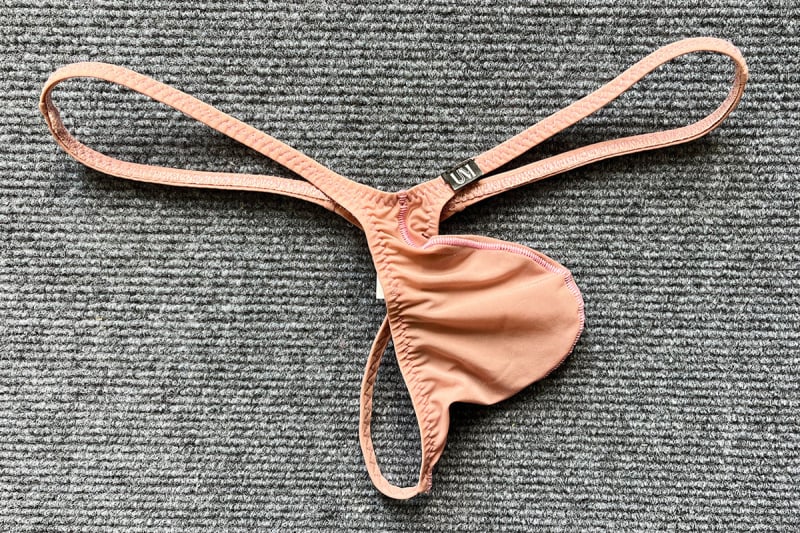 Tanga pentru bărbați Ice Silk, talie joasă, bretele subțiri, respirabil