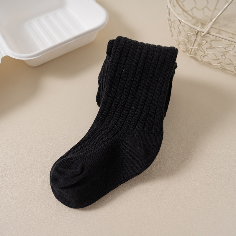 Детски чорапогащи с полиестер-памук, 79% памук, средна талия, пълна дължина, за деца 3–8 г., пролет и есен, корейски стил.