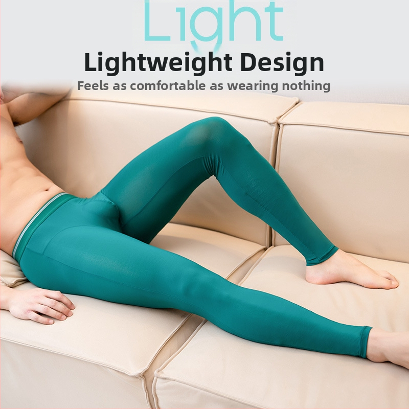 Pánske legíny Ice Silk, priedušné a športové, pletený materiál, hlavná látka nylon, stredný pás